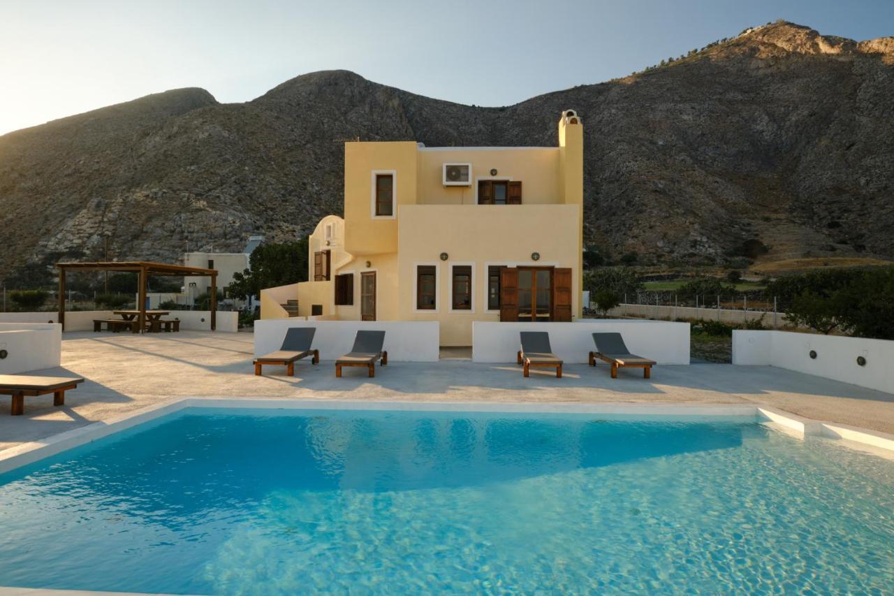 Private Villa Evgenia With Swimming Pool Perissa  Dış mekan fotoğraf