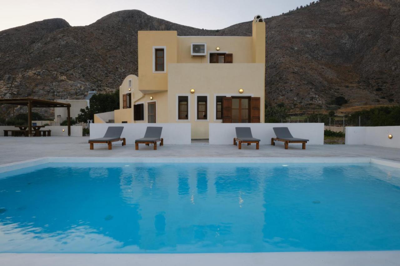 Private Villa Evgenia With Swimming Pool Perissa  Dış mekan fotoğraf